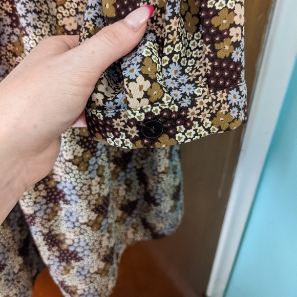 Frank and Oak Flowy Dress in Maroon - Picture 6 of 6